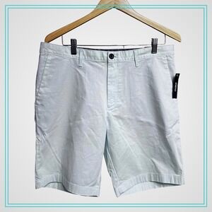 New W/Tags Michael Kors Men's Lt. Teal/Aqua Stretch Flat Front Shorts‎ Waist 34